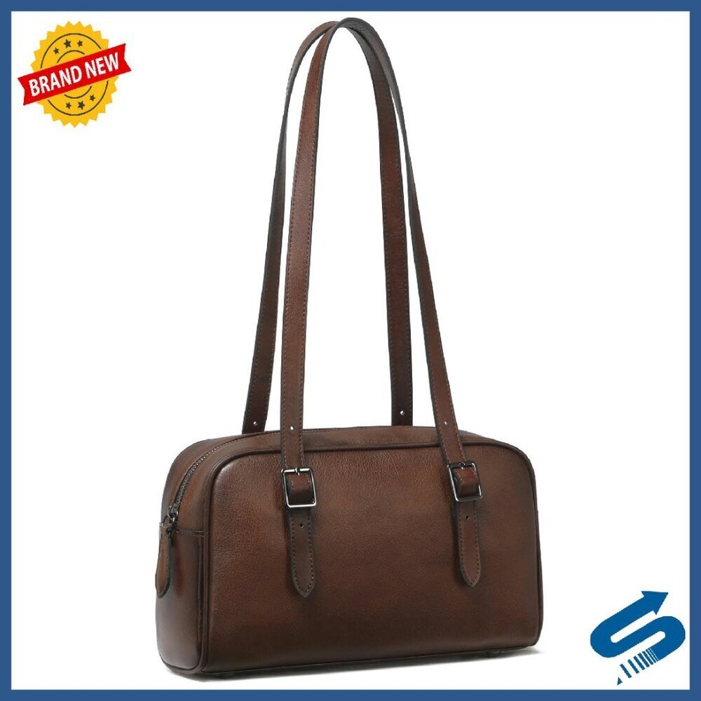 Genuine Leather Shoulder Bag Hobo Clutch Work Travel Daily Use